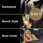 AMZPET 3-in-1 Dog Car Seat Cover Hammock