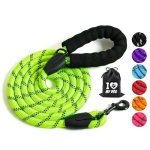 Comfortable 1.2m Rope Dog Lead with Reflective Threads