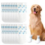 20 Pack Disposable Dog Boots for Paw Protection