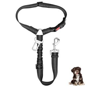 2-in-1 Adjustable Dog Car Seat Belt Harness