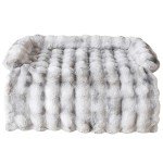 Cozy Gradient Grey Dog Sofa Bed Mat