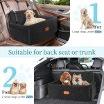 Medium/Large Dog Car Seat with Safety Leashes