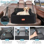 Medium/Large Dog Car Seat with Safety Leashes