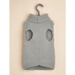 Cozy Grey Dog Turtleneck Sweater for Winter