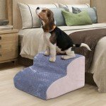 Non-Slip 2-Step Dog Stairs for Small Dogs