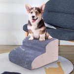 Non-Slip 2-Step Dog Stairs for Small Dogs