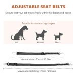 Adjustable Dog Seat Belt with Elastic Strap