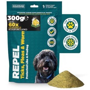 ProDog Natural Tick, Worm & Flea Repellent Supplement