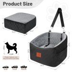 Memory Foam Dog Car Seat for Small Breeds