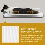 Large Washable Orthopedic Dog Bed with Bolster