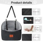 Memory Foam Dog Car Seat for Small Breeds