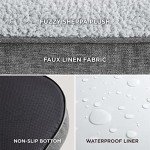 Large Washable Orthopedic Dog Bed with Bolster