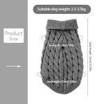 Cozy Knitted Turtleneck Sweater for Dogs