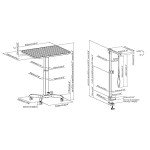 Fudajo Adjustable Height Grooming Table for Pets