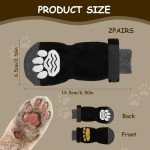 Anti-Slip Dog Socks with Adjustable Straps - 2 Pairs