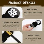 Anti-Slip Dog Socks with Adjustable Straps - 2 Pairs