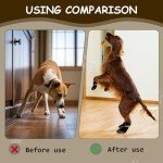 Anti-Slip Dog Socks with Adjustable Straps - 2 Pairs