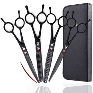 Professional 7-Inch Dog Grooming Scissors Set