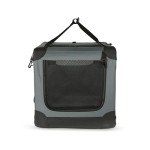 Portable Soft-Sided Dog Travel Crate - Grey