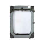 Portable Soft-Sided Dog Travel Crate - Grey