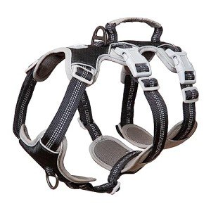 Huntboo Escape Proof Adjustable Dog Harness - Black