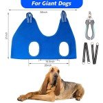 XXL Dog Grooming Hammock with Nail Clippers & Scissors