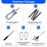 XXL Dog Grooming Hammock with Nail Clippers & Scissors