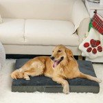 Nepfaivy Extra Large Waterproof Orthopedic Dog Bed