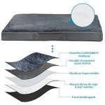 Nepfaivy Extra Large Waterproof Orthopedic Dog Bed