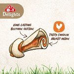 8in1 Delights Chicken Chew Bone for Medium Dogs
