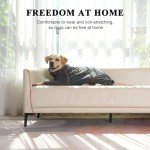 Dog Recovery Suit for Surgery – XXL Dark Gray