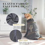 Dog Recovery Suit for Surgery – XXL Dark Gray