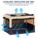 Large Dog Travel Crate - 36 Inch Soft Kennel