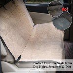 VIVAGLORY Anti-Slip Dog Backseat Cover - Heather Khaki