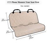 VIVAGLORY Anti-Slip Dog Backseat Cover - Heather Khaki