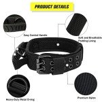 Tactical Adjustable Dog Collar with Handle and Buckle