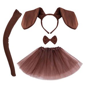 MIVAIUN 4-Piece Puppy Costume Set for Kids