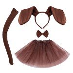 MIVAIUN 4-Piece Puppy Costume Set for Kids