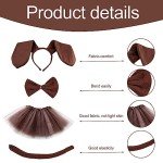 MIVAIUN 4-Piece Puppy Costume Set for Kids