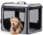 Lightweight Dog Car Carrier with Breathable Windows