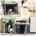 Lightweight Dog Car Carrier with Breathable Windows