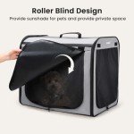 Lightweight Dog Car Carrier with Breathable Windows