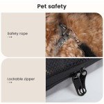 Lightweight Dog Car Carrier with Breathable Windows