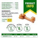 Peanut Butter Cranberry Dog Treats - Rawhide Free