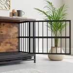 Stylish Wooden Large Dog Crate with End Table