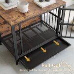 Stylish Wooden Large Dog Crate with End Table
