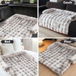Cozy Gradient Grey Dog Sofa Bed Mat