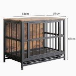 Stylish Wooden Large Dog Crate with End Table