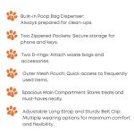 Premium Dog Treat Pouch Bag with Poop Bag Holder