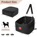 Memory Foam Dog Car Seat for Small to Medium Pets